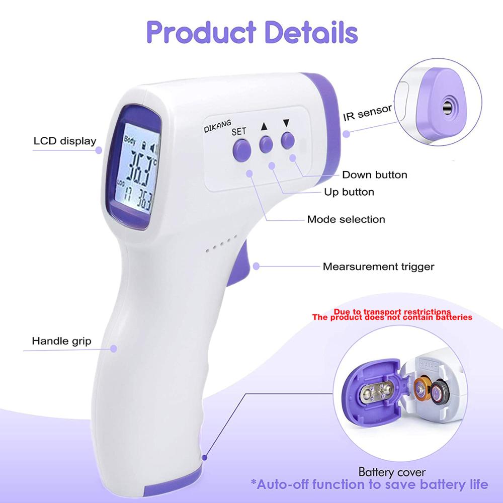 Non-Contact Infrared Forehead Electronic Thermometer Digital Thermometer Accurate and Fast Measurement