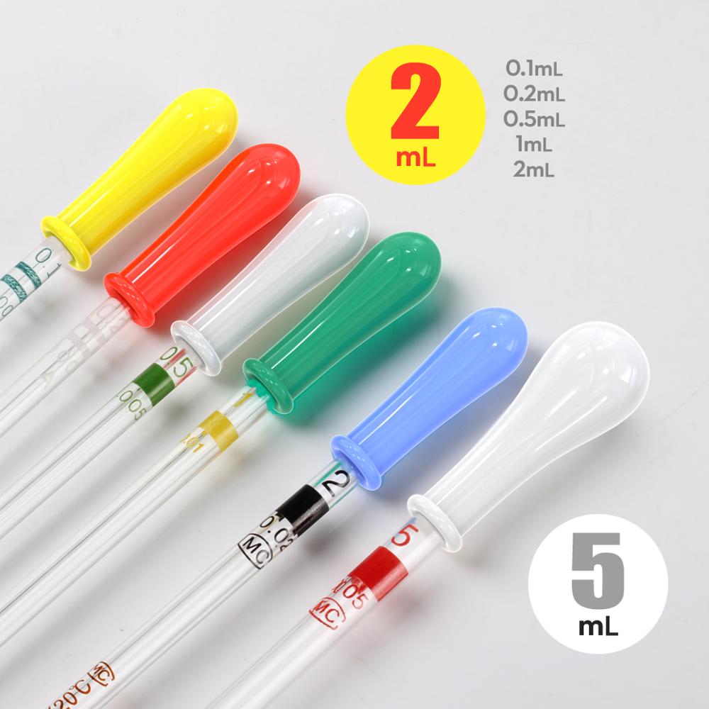 Glass Dropper Pipette color silicone Head Lab Laboratory Equipment 5pcs by Ks-Tek