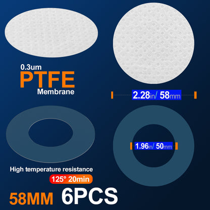 Synthetic Filter Paper Stickers 20 mm 0.3 μm Filter Disc Mushroom Applied Under Wide Mouth Jar Lid for Mushroom Cultivation