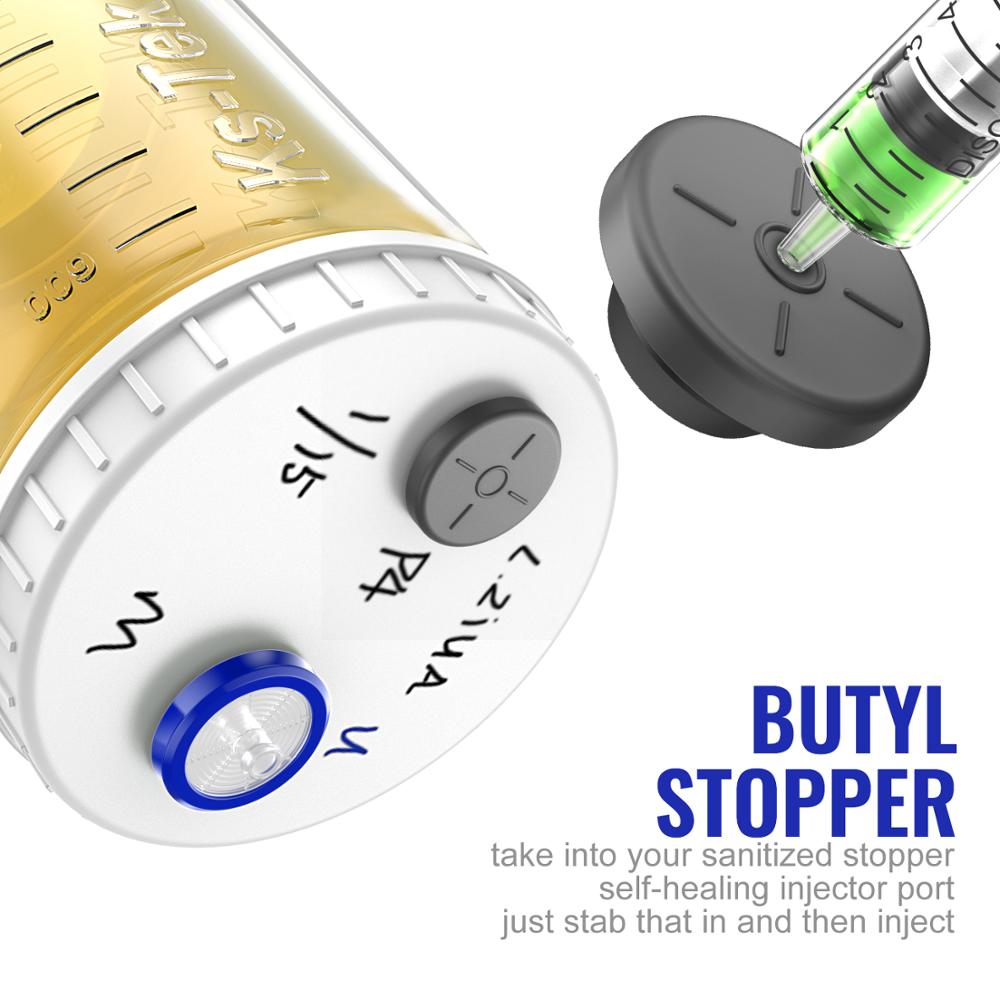 20mm Butyl Stoppers Mushroom For Glass Vial and Liquid Culture Jars, Can Be Sterilized by Steam and Repeated Used