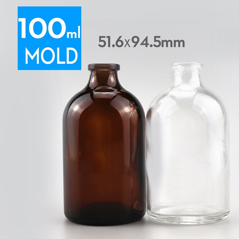 50pcs penicillin bottle glass bottle 3ml, 5ml, 7ml,10ml, 15ml, 20ml,25ml,30ml,50ml,100ml  jars