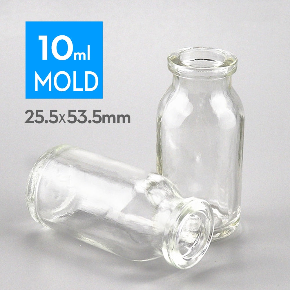 50pcs penicillin bottle glass bottle 3ml, 5ml, 7ml,10ml, 15ml, 20ml,25ml,30ml,50ml,100ml  jars