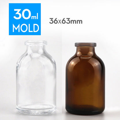 50pcs penicillin bottle glass bottle 3ml, 5ml, 7ml,10ml, 15ml, 20ml,25ml,30ml,50ml,100ml  jars