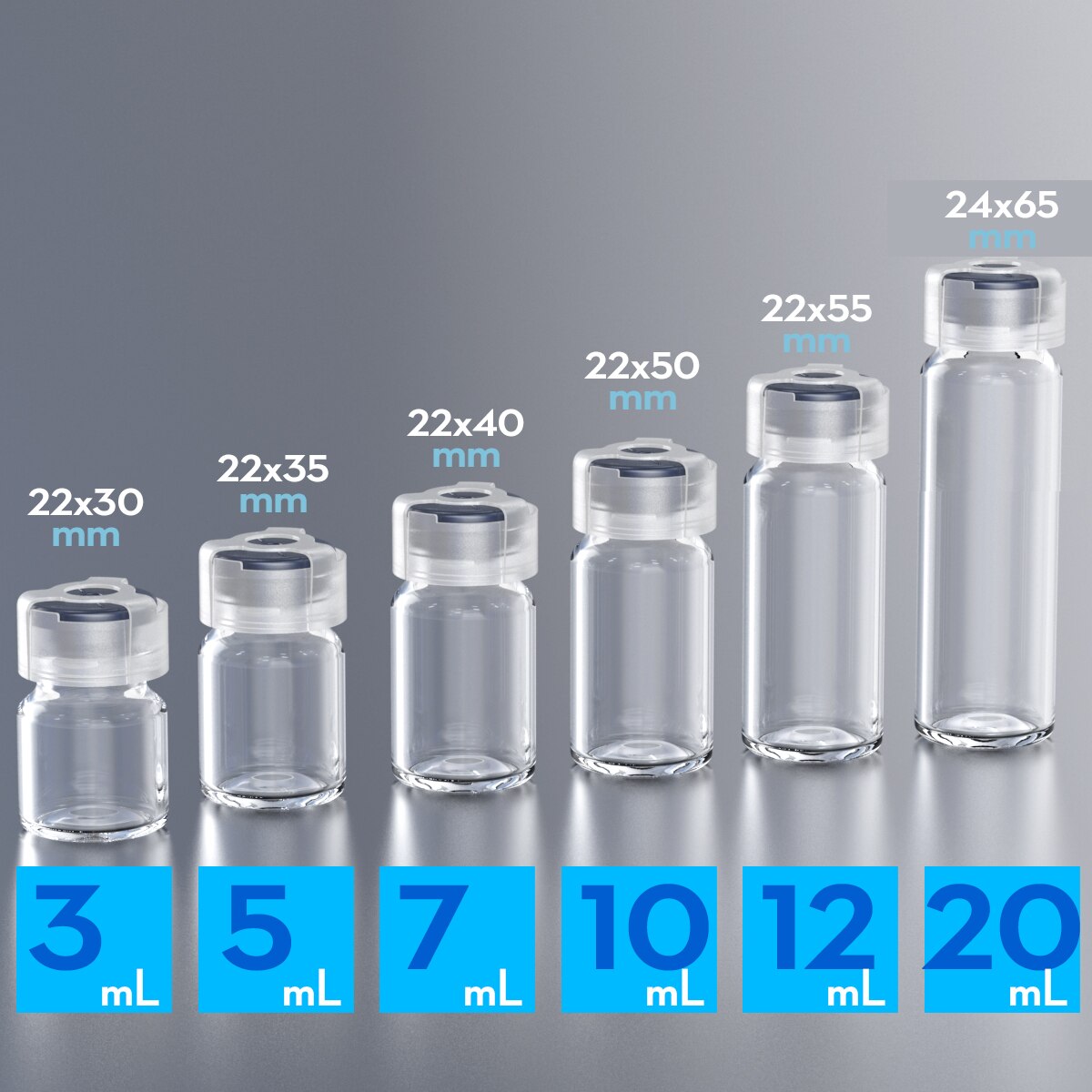 penicillin bottle glass bottle with rubber stopper and anti-sheft clasp 3ml, 5ml, 7ml,10ml, 15ml, 20ml,25ml,30ml  jars