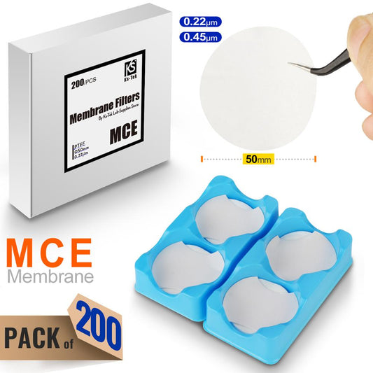 MCE  Membrane Filter, Diameter 50mm, Pore Size 0.22 0.45 µm, Pack of 200 by Ks-Tek