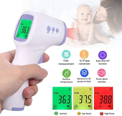 Non-Contact Infrared Forehead Electronic Thermometer Digital Thermometer Accurate and Fast Measurement