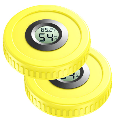 Airtight Mason Jar Lids Built-In Stash Hygrometer Herb Curing monitor fits all Ball Wide Mouth Mason Jars