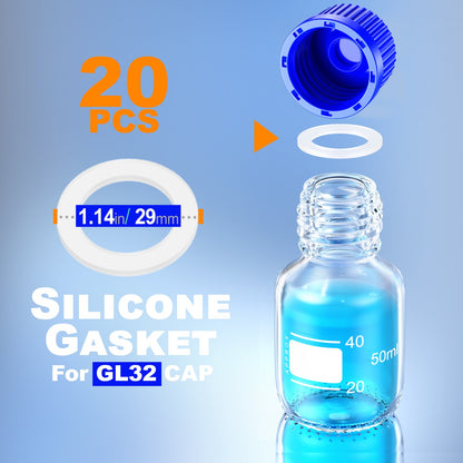 Ks-Tek GL80 GL45 GL25 GL32 Silicone Septa PTFE Faced Silicone Septa For GL CAP