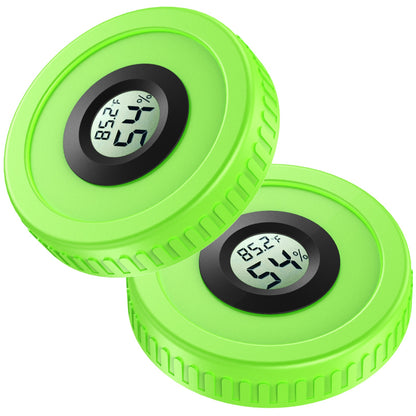 Airtight Mason Jar Lids Built-In Stash Hygrometer Herb Curing monitor fits all Ball Wide Mouth Mason Jars